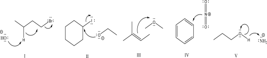 Which of the following is an acceptable mechanism step?   A) I B) II C) III D) IV E) V