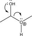 What type of mechanism step is shown below?   A) S<sub>N</sub>2 B) Nucleophilic addition C) Electrophilic addition D) Electrophile elimination E) Nucleophile elimination