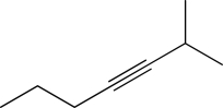 Show how the following alkyne can be synthesized from an acetylide ion and an alkyl halide.  