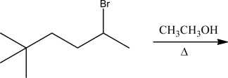 For the following set of reaction conditions,use the table below to identify which mechanism is favored by each factor,and determine which mechanism is favored overall.      