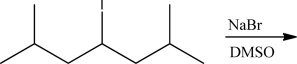 For the following set of reaction conditions,use the table below to identify which mechanism is favored by each factor,and determine which mechanism is favored overall.Also supply the expected product.      
