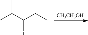 For the following set of reaction conditions,use the table below to identify which mechanism is favored by each factor,and determine which mechanism is favored overall.Also supply the expected product.      