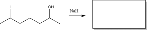 Give the product and the mechanism for the following intramolecular reaction.Be sure to include all mechanism arrows,lone pairs,and formal charges.  