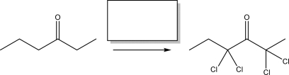 Draw the reagent(s)needed to complete the following reaction.  
