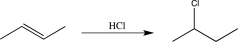 What is the rate-determining step in the reaction shown below?   A) Nucleophilic addition B) Coordination C) Proton transfer D) Electrophilic addition E) Bimolecular nucleophilic substitution