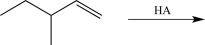 What is the most stable carbocation intermediate that can be formed in the reaction below?   A)    B)    C)    D)    E)   