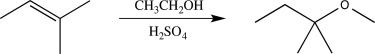 Identify the electron-poor species that participates in the electrophilic addition step in the reaction below.   A) H<sub>2</sub>SO<sub>4</sub> B) CH<sub>3</sub>CH<sub>2</sub>OH<sub>2</sub><sup>+</sup> C) H<sub>3</sub>O<sup>+</sup> D) CH<sub>3</sub>CH<sub>2</sub>OH E) H<sub>3</sub>SO<sub>4</sub><sup>+</sup>