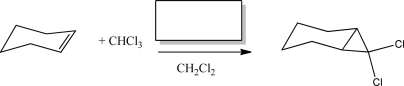 What reagent is required to complete the following reaction?   A) CH<sub>2</sub>N<sub>2</sub> B) NaOH C) HCl D) PCl<sub>3</sub> E) Cl<sub>2</sub>