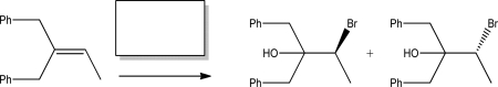 Identify the reagent(s)required to synthesize the following racemic halohydrin.  