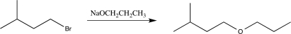 Which of the following solvents would not be a good choice to use when carrying out the reaction below?   A) DMSO B) CH<sub>3</sub>CH<sub>2</sub>CH<sub>2</sub>OH C) CH<sub>3</sub>OH D) DMF E) Ethyl acetate