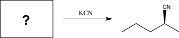 Determine the missing starting material that would exclusively yield the product shown below.   A)    B)    C)    D)    E)   