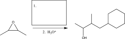 Fill in the missing reagent to complete the following synthetic step.  