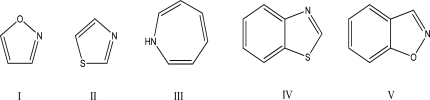 Assuming all of the following molecules are planar,which one can be labeled antiaromatic?   A) I B) II C) III D) IV E) V