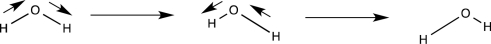 Identify the following vibrational mode.   A) Symmetric stretch B) Asymmetric stretch C) Out-of-phase bend D) In-phase bend E) More than one of the above