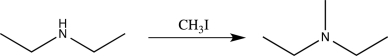 If we wished to monitor a frequency to determine whether the reaction below had taken place,which frequency would be the best choice?   A) 2200 cm<sup>-1</sup> B) 1600 cm<sup>-1</sup> C) 3300 cm<sup>-1</sup> D) 1050 cm<sup>-1</sup> E) 2950 cm<sup>-1</sup>