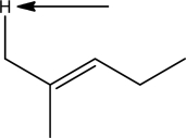 What is the expected splitting pattern for the indicated hydrogen?   A) Singlet B) Doublet C) Triplet D) Quartet E) Quintet