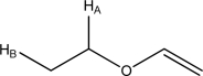 H<sub>A</sub> splits the <sup>1</sup>H NMR signal for H<sub>B</sub> by 7.4 Hz.By how much does H<sub>B</sub> split the <sup>1</sup>H NMR signal for H<sub>A</sub>?   A) 0 Hz B) 3.7 Hz C) 7.4 Hz D) 14.8 Hz E) Not enough information to answer