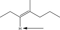 What is the expected splitting pattern for the indicated hydrogen?  