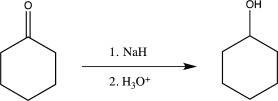 From the two routes shown below,choose the one that would be best for carrying out the reduction.Explain your choice.      