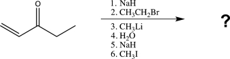Predict the major organic product for the following sequence of reactions.  