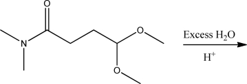 What new functional group is created in the product of the following reaction?   A) Ketone B) Aldehyde C) Imine D) Enamine E) Acetal