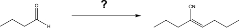 Show how you would carry out the following transformation,using any reagents necessary (requires more than one step).  