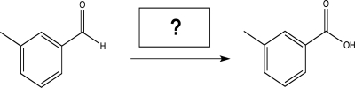 Fill in the reagent needed to carry out the following reaction.  