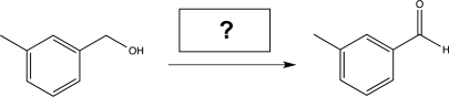 Fill in the reagent needed to carry out the following reaction.  