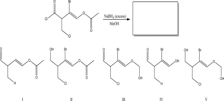 What is the most likely product of the following reaction?   A) I B) II C) III D) IV E) V