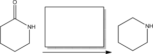 What reagents best complete the following reaction?  