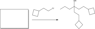 Supply two possible starting materials for the following reaction.  