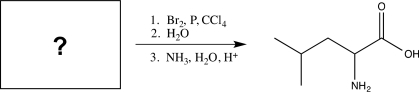 Determine the missing starting material for the sequence of reactions shown below.   A)    B)    C)    D)    E)   