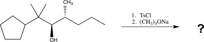 What is the product of the following reaction sequence?   A)    B)    C)    D)    E)   
