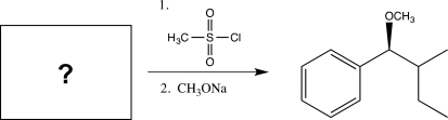 What is the starting material of the following reaction sequence?   A)    B)    C)    D)    E)   