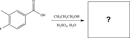 Predict the product of the reaction below,and identify the type of reaction.  