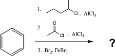 Which of the following would be a major product of the reaction below?   A)    B)    C)    D)    E)   
