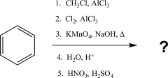 Predict the major product of the following reaction sequence.   A)    B)    C)    D)    E)   