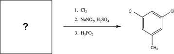Fill in the missing starting material for the synthesis below.  