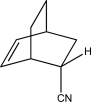 Show the diene and the dienophile needed to synthesize the following molecule.  