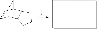 Supply the products and give the mechanism for the following retro Diels-Alder reaction.  