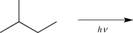 Draw all possible products from homolytic C<font face= symbol ></font>H bond cleavage in the molecule below,and indicate which product would be most stable.  