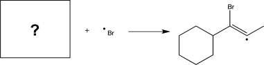 Fill in the missing reactant in the following mechanism step.  
