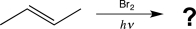 Predict the major product of the reaction below,and draw complete mechanisms for the initiation and propagation steps.  