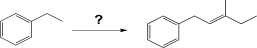 Design a synthetic route to accomplish the transformation shown below,using any reagents necessary.  