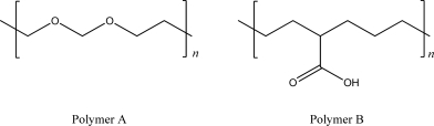 Which of the following polymers is more water soluble?  