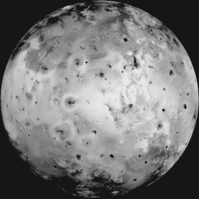 Based on the photo shown below, this moon:   A)  is geologically active B)  is possibly geologically active C)  was geologically active in the past, but is no longer active D)  is geologically dead E)  More information is needed before any conclusion can be made.