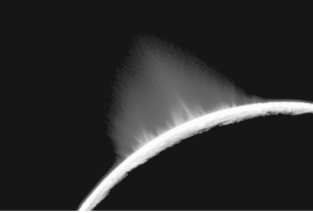 Based on the photo shown below, this moon:   A)  is geologically active B)  is possibly geologically active C)  was geologically active in the past but is no longer active D)  is geologically dead E)  More information is needed before any conclusion can be made.
