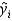 The residual r<sub>i</sub> is defined as the difference between the actual value y<sub>i</sub> and the estimated value   .
