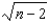  In simple linear regression, the denominator of the standard error of estimate s<sub> \varepsilon </sub> is   . 