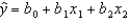 A multiple regression model has the form   . The coefficient b<sub>1</sub> is interpreted as the change in the average value of y per unit change in ________ holding ________ constant.